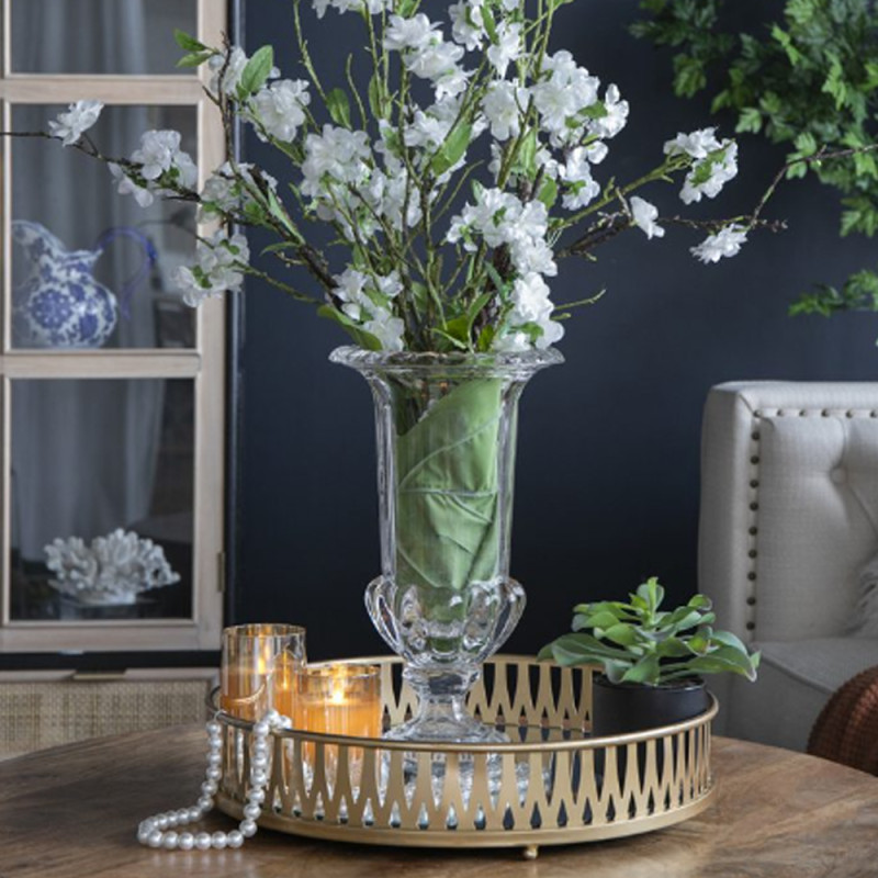 Artekko Artekko Urn Διάφανο Γυάλινο Διακοσμητικό Βάζο (21x21x37.5)cm 76655