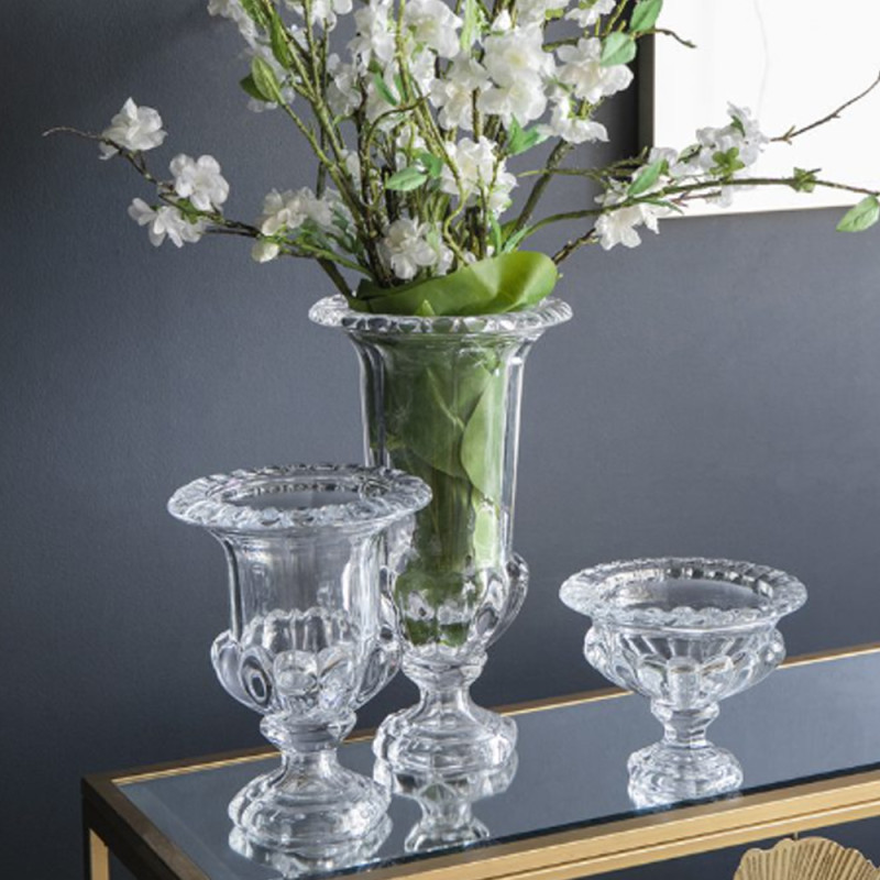 Artekko Artekko Urn Διάφανο Γυάλινο Διακοσμητικό Βάζο (21x21x37.5)cm 76655