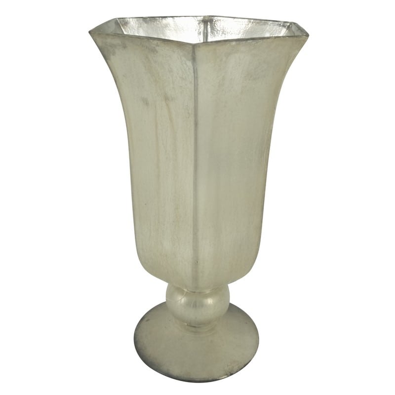 Artekko Artekko Vrodduels Γυάλινο Διακοσμητικό Ιβουάρ Βάζο (14x22)cm 76788