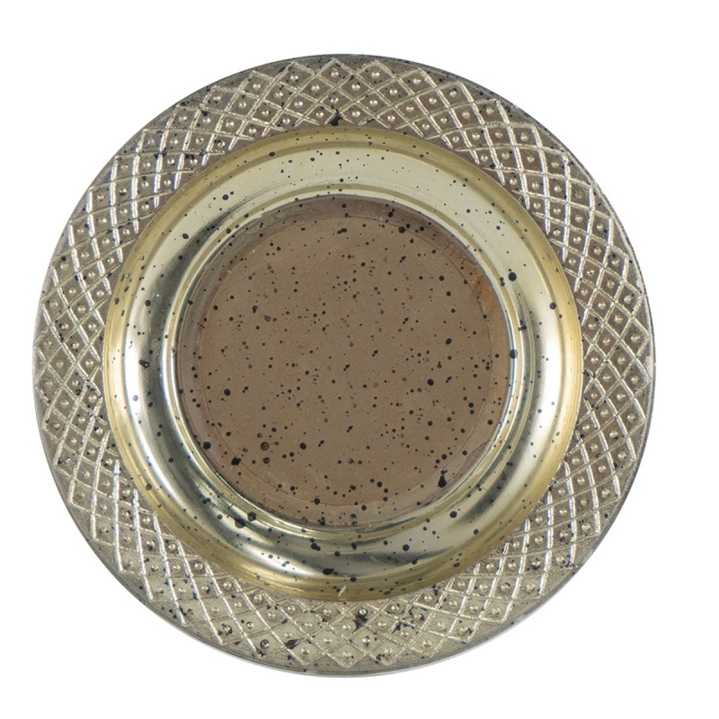 Artekko Artekko Pillar Ασημί Αντικέ Γυάλινο Κηροπήγιο (15.6x15.6x37.5)cm 77255