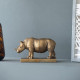 Artekko Artekko Animal Μπρονζέ Βιβλιοστάτες Ρητίνης με Ρινόκερο (34x15.3x20.4)cm 2pcs 77334