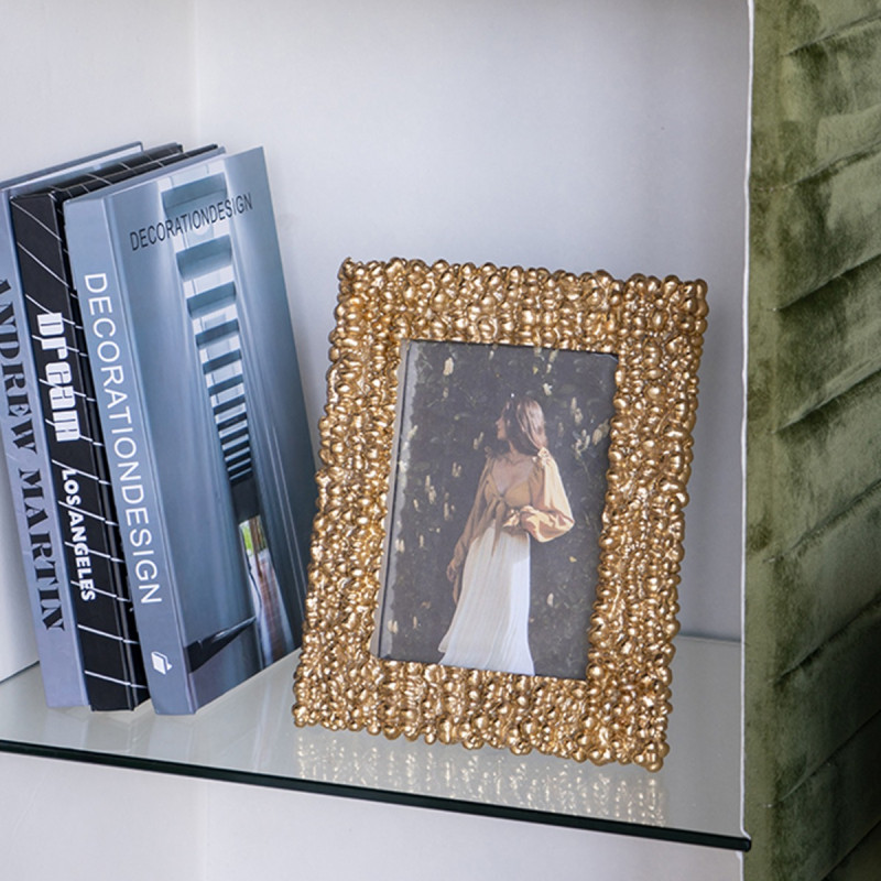 Artekko Artekko Frame Χρυσή Κορνίζα Ρητίνης για Φωτογραφία 5Χ7