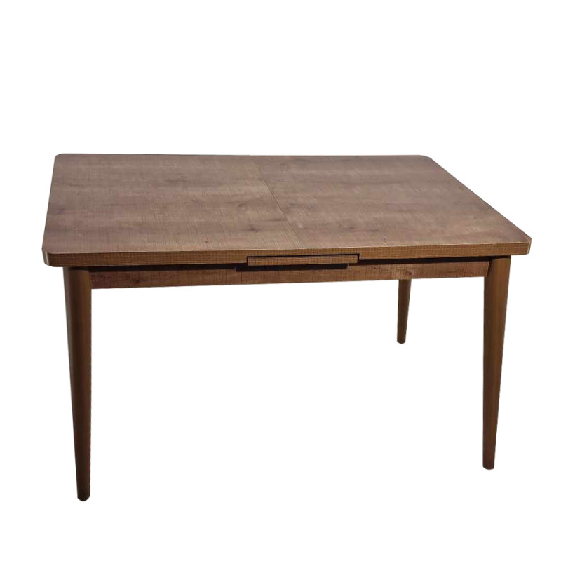 Artekko Artekko Ahsap Walnut Τραπέζι Επεκτεινόμενο MDF Καφέ με Ξύλινα Πόδια (130+30x80x78)cm 783-0079