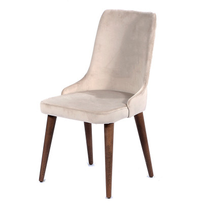 Artekko Artekko Rio Ξύλινη Καρέκλα Τραπεζαρία με Ύφασμα στο Χρώμα της Άμμου (52x63x94)cm 783-1115