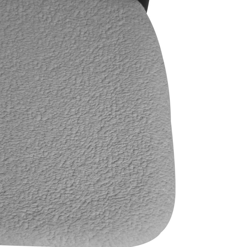 Artekko Artekko Bomonti Λευκή Καρέκλα με Μπουκλέ Ύφασμα (50x50x85)cm 783-1248