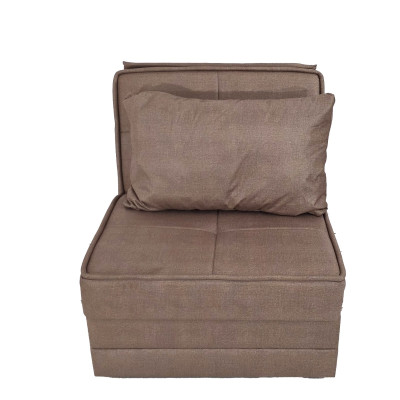 Artekko Artekko Thales Καφέ Πολυθρόνα Κρεβάτι με Αποθηκευτικό Χώρο (110x85x90)cm Κρεβάτι (200x85x45)cm 783-3210