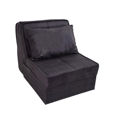 Artekko Artekko Thales Γκρι Πολυθρόνα Κρεβάτι με Αποθηκευτικό Χώρο (110x85x90)cm Κρεβάτι (200x85x45)cm 783-3211