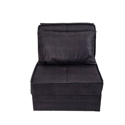 Artekko Artekko Thales Γκρι Πολυθρόνα Κρεβάτι με Αποθηκευτικό Χώρο (110x85x90)cm Κρεβάτι (200x85x45)cm 783-3211
