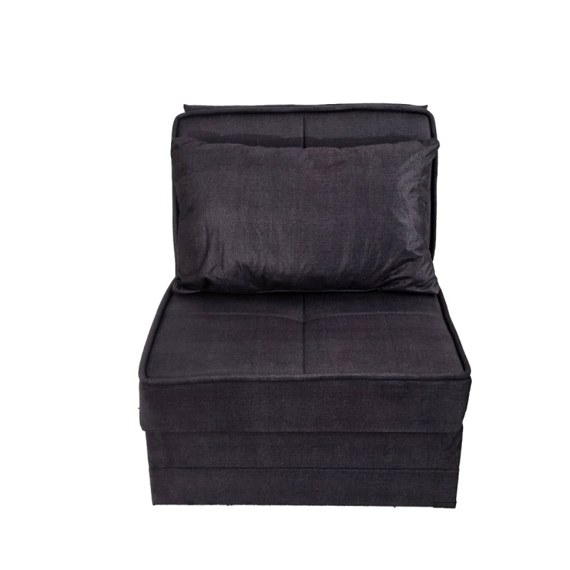 Artekko Artekko Thales Γκρι Πολυθρόνα Κρεβάτι με Αποθηκευτικό Χώρο (110x85x90)cm Κρεβάτι (200x85x45)cm 783-3211