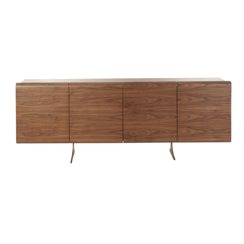 Artekko Artekko MK Καφέ Ξύλινος Μπουφές με 2 Διπλά Ντουλάπια (210x50x84)cm 783-4300