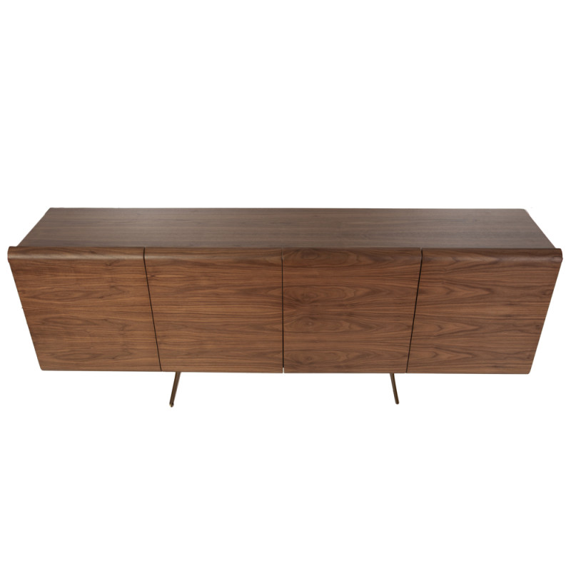 Artekko Artekko MK Καφέ Ξύλινος Μπουφές με 2 Διπλά Ντουλάπια (210x50x84)cm 783-4300