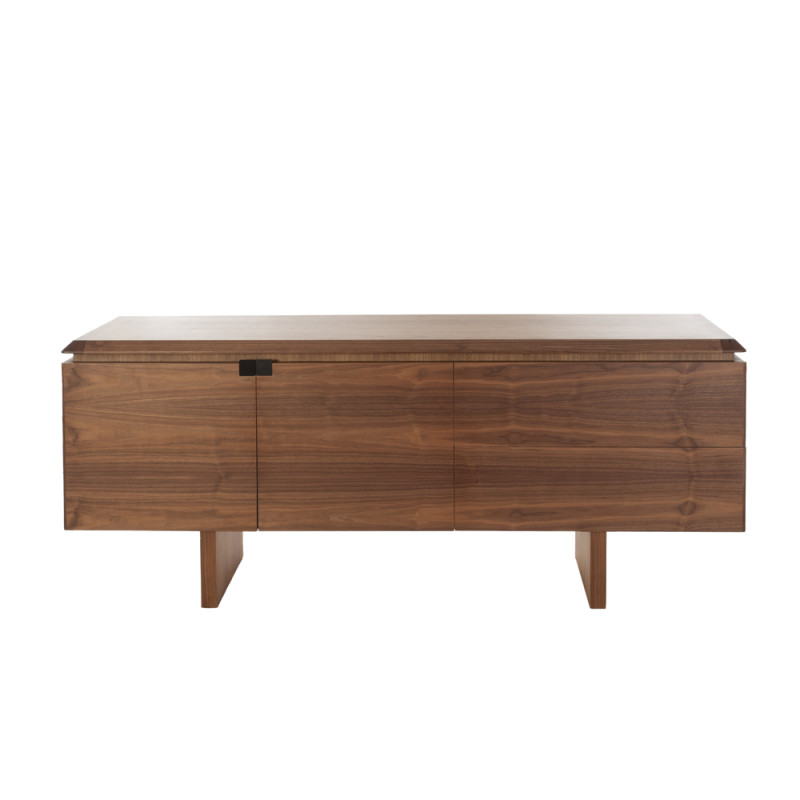 Artekko Artekko MK Καφέ Ξύλινος Μπουφές με 1 Διπλό Ντουλάπι και 1 Συρτάρι (210x50x84)cm 783-4301