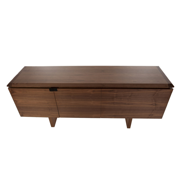 Artekko Artekko MK Καφέ Ξύλινος Μπουφές με 1 Διπλό Ντουλάπι και 1 Συρτάρι (210x50x84)cm 783-4301