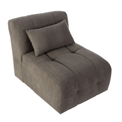 Artekko Artekko Sofia Γκρι Μπουκλέ Πολυθρόνα (70x95x75)cm 783-6312
