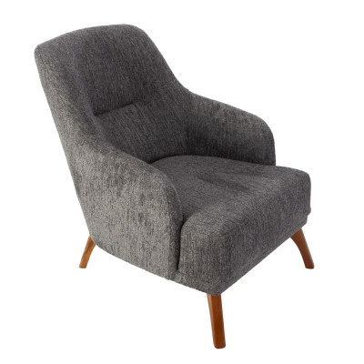 Artekko Artekko Pamukkale Σκούρο Γκρι Μπουκλέ Πολυθρόνα Μπερζέρα (66x85x85)cm 783-6325