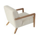 Artekko Artekko Merlin Εκρού Μπουκλέ Πολυθρόνα (69x90x75)cm 783-6330