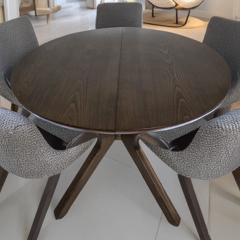 Artekko Artekko Mutfak Καφέ MDF Επεκτεινόμενη Τραπεζαρία (110+40x110x78)cm 783-6353