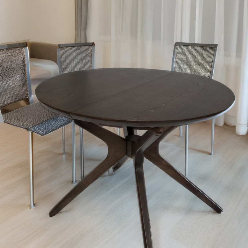 Artekko Artekko Mutfak Καφέ MDF Επεκτεινόμενη Τραπεζαρία (110+40x110x78)cm 783-6353