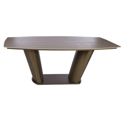 Artekko Artekko Stone Καφέ Τραπεζαρία MDF με Όψη Πέτρας στην Επιφάνεια (200x100x78)cm 783-6410