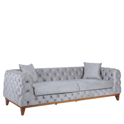 Artekko Artekko Robbaes Καναπές Τριθέσιος με Ξύλινα Πόδια (225x92x68)cm 783-7082