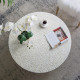 Artekko Artekko Ivory Τραπέζι Σαλονιού MDF Capiz Άσπρο Μπεζ (89x89x41)cm 78482-CREA