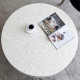 Artekko Artekko Ivory Τραπέζι Σαλονιού MDF Capiz Άσπρο Μπεζ (89x89x41)cm 78482-CREA