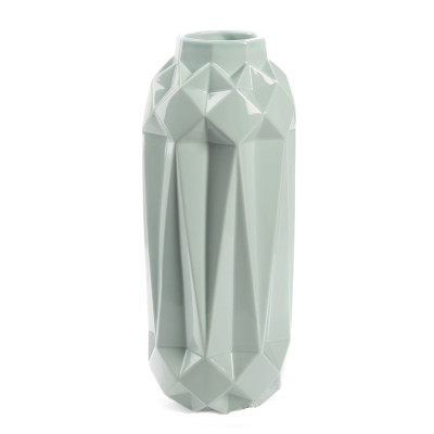 Artekko Artekko Pe Κεραμικό Πράσινο Ανθοδοχείο (14x35)cm 8-0094-D