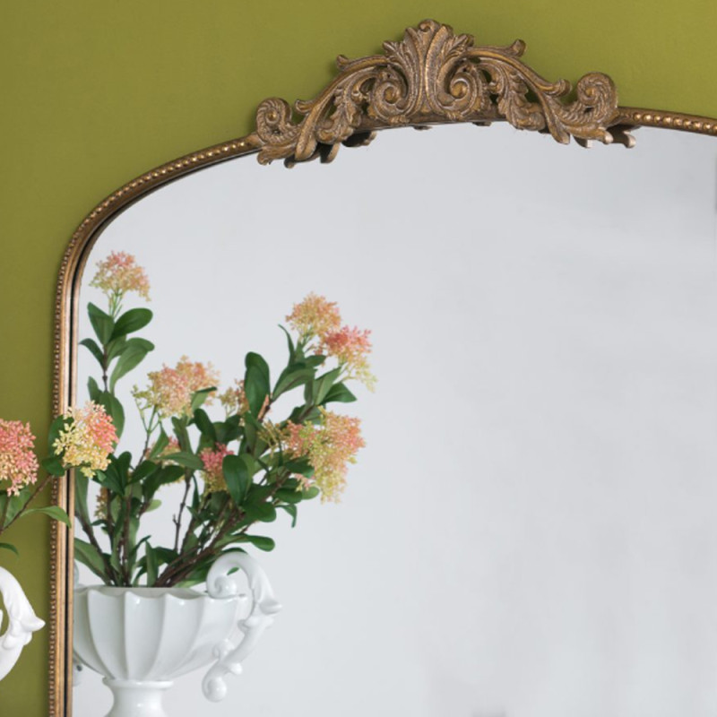 Artekko Artekko Dia Χρυσός Μεταλλικός Καθρέπτης Τοίχου (101.6x3.8x79.3)cm 82193-GOLD-DS