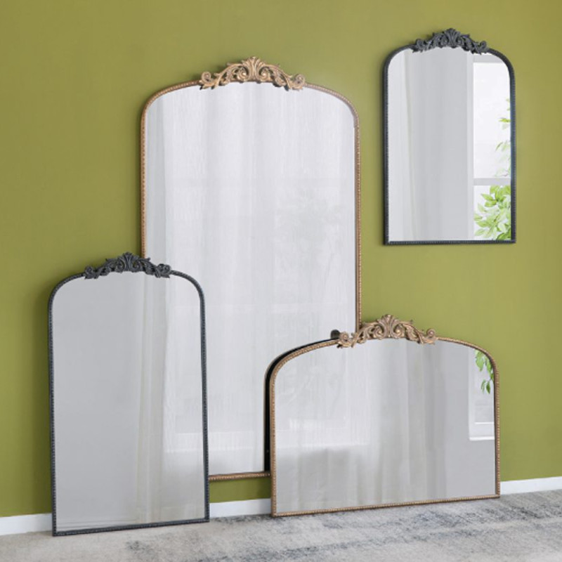 Artekko Artekko Dia Χρυσός Μεταλλικός Καθρέπτης Τοίχου (101.6x3.8x79.3)cm 82193-GOLD-DS