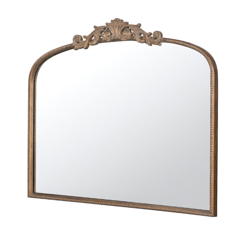 Artekko Artekko Dia Χρυσός Μεταλλικός Καθρέπτης Τοίχου (101.6x3.8x79.3)cm 82193-GOLD-DS