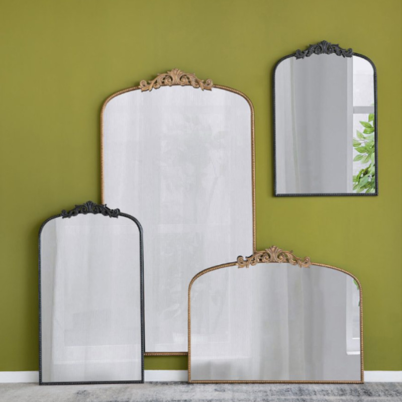 Artekko Artekko Dia Χρυσός Μεταλλικός Καθρέπτης Τοίχου (101.6x3.8x79.3)cm 82193-GOLD-DS