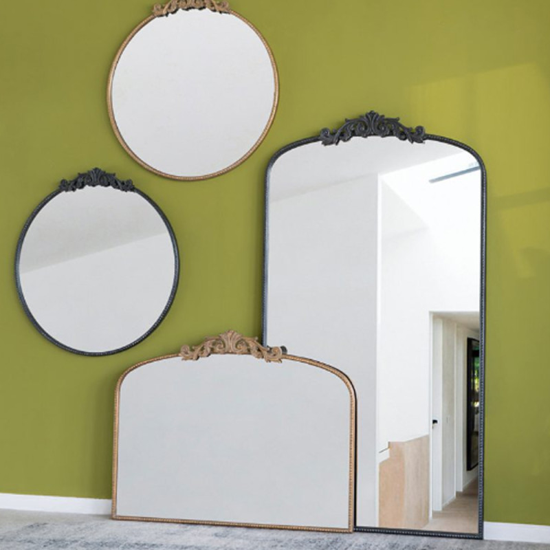 Artekko Artekko Dia Χρυσός Μεταλλικός Καθρέπτης Τοίχου (101.6x3.8x79.3)cm 82193-GOLD-DS