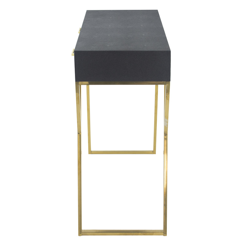 Artekko Artekko Lisa Κονσόλα Μαύρο με Χρυσά Πόδια Ξύλο/Μέταλλο (78x37x110)cm 82500