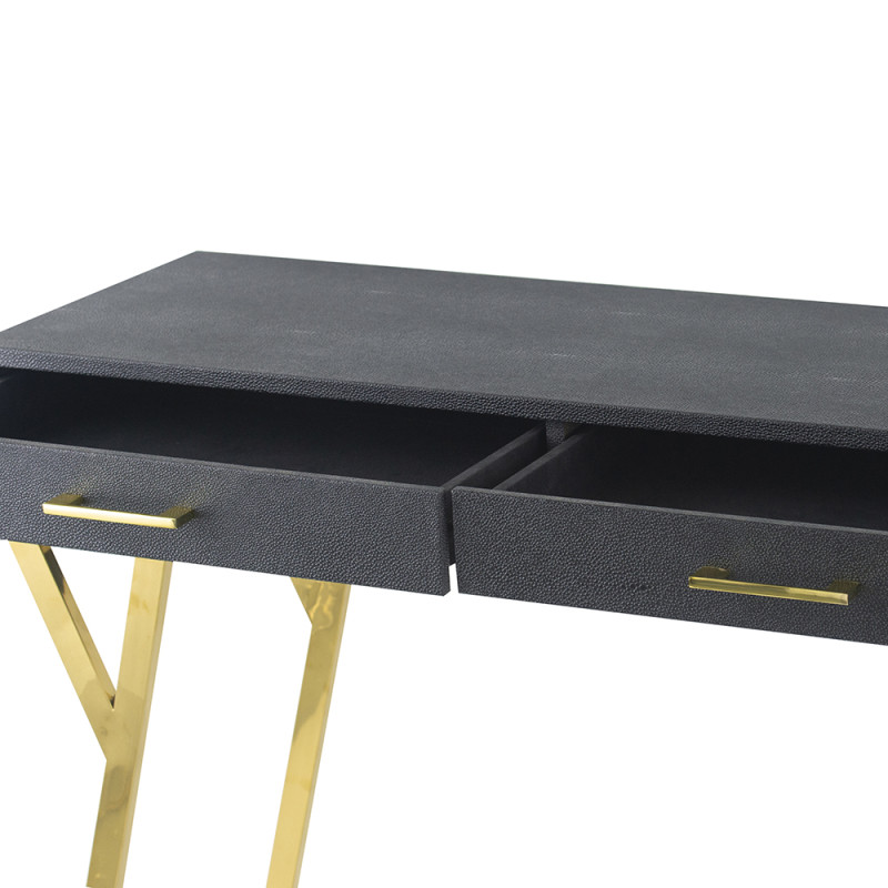 Artekko Artekko Lisa Κονσόλα Μαύρο με Χρυσά Πόδια Ξύλο/Μέταλλο (78x37x110)cm 82500