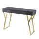 Artekko Artekko Lisa Κονσόλα Μαύρο με Χρυσά Πόδια Ξύλο/Μέταλλο (78x37x110)cm 82500