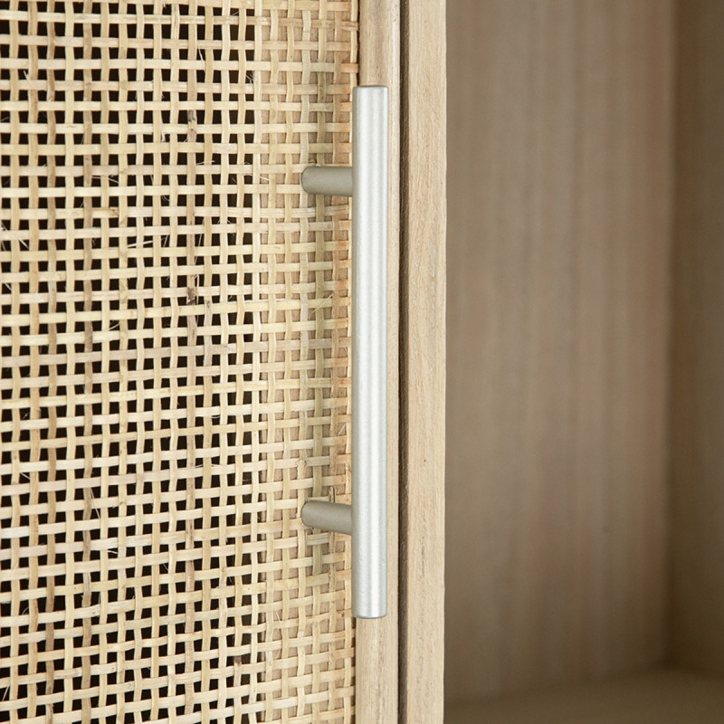 Artekko Artekko Cons MDF Μπουφές με Ψάθα σε Φυσική Απόχρωση (90x37x189)cm 82783