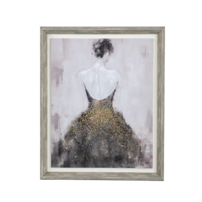 Artekko Artekko Glitter Πολύχρωμος MDF Πίνακας σε Καμβά (43.6x53.6x3)cm 82834