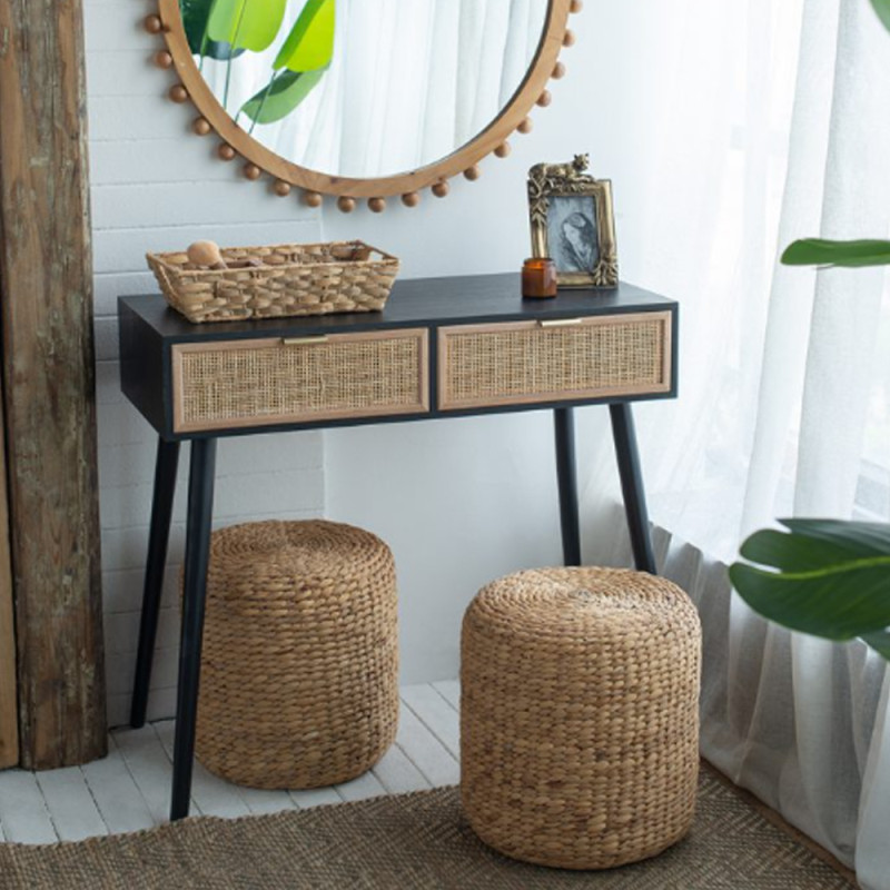 Artekko Artekko Hyacinth Σκαμπό από Υάκινθο Νερού (37x37x37)cm 83273