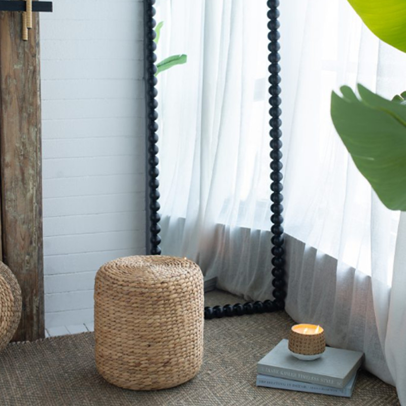 Artekko Artekko Hyacinth Σκαμπό από Υάκινθο Νερού (37x37x37)cm 83273