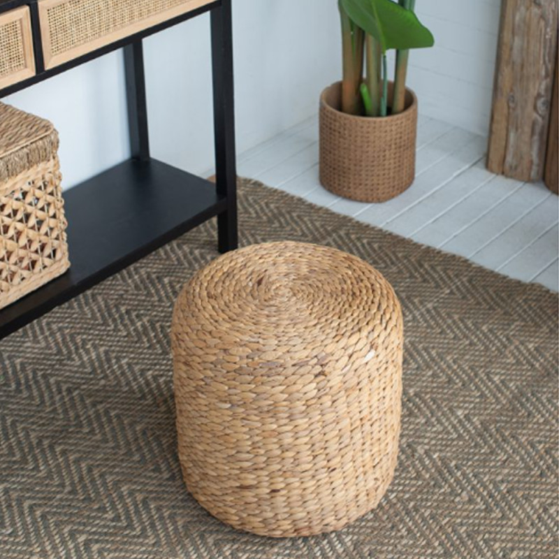 Artekko Artekko Hyacinth Σκαμπό από Υάκινθο Νερού (37x37x37)cm 83273