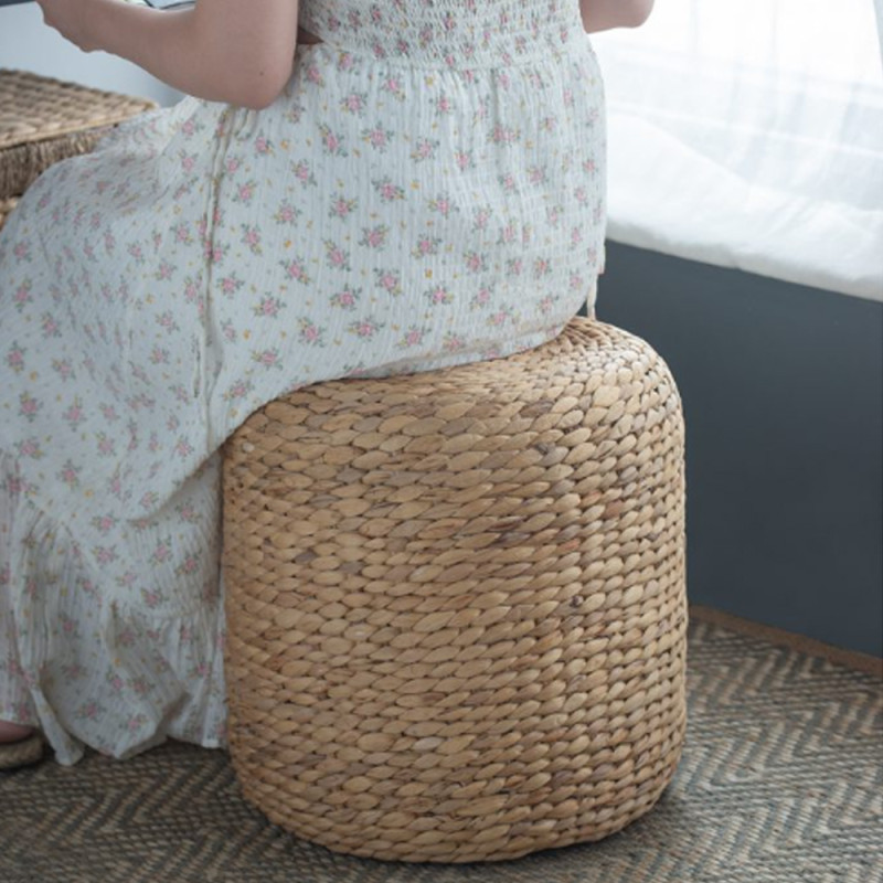 Artekko Artekko Hyacinth Σκαμπό από Υάκινθο Νερού (37x37x37)cm 83273