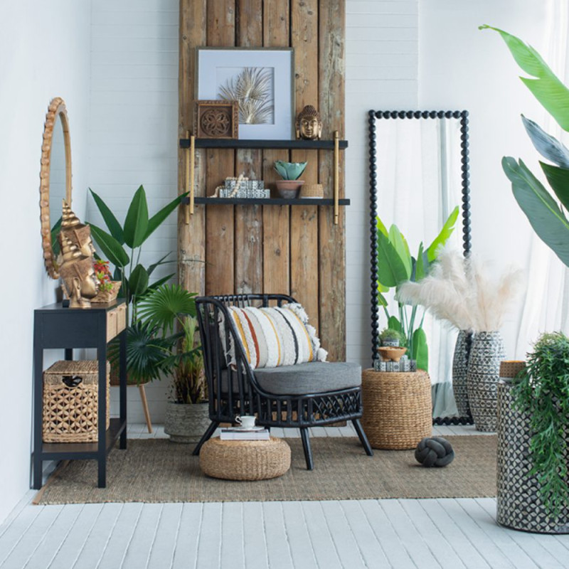 Artekko Artekko Hyacinth Σκαμπό από Υάκινθο Νερού (37x37x37)cm 83273