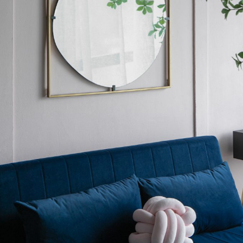 Artekko Artekko Irregular Χρυσός Μεταλλικός Καθρέπτης Τοίχου (81x81x2)cm 83478-DS