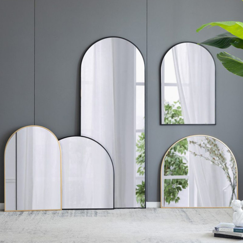 Artekko Artekko Dia Μαύρος Μεταλλικός Καθρέπτης Δαπέδου (71.1x2.5x188)cm 83634-BLAC