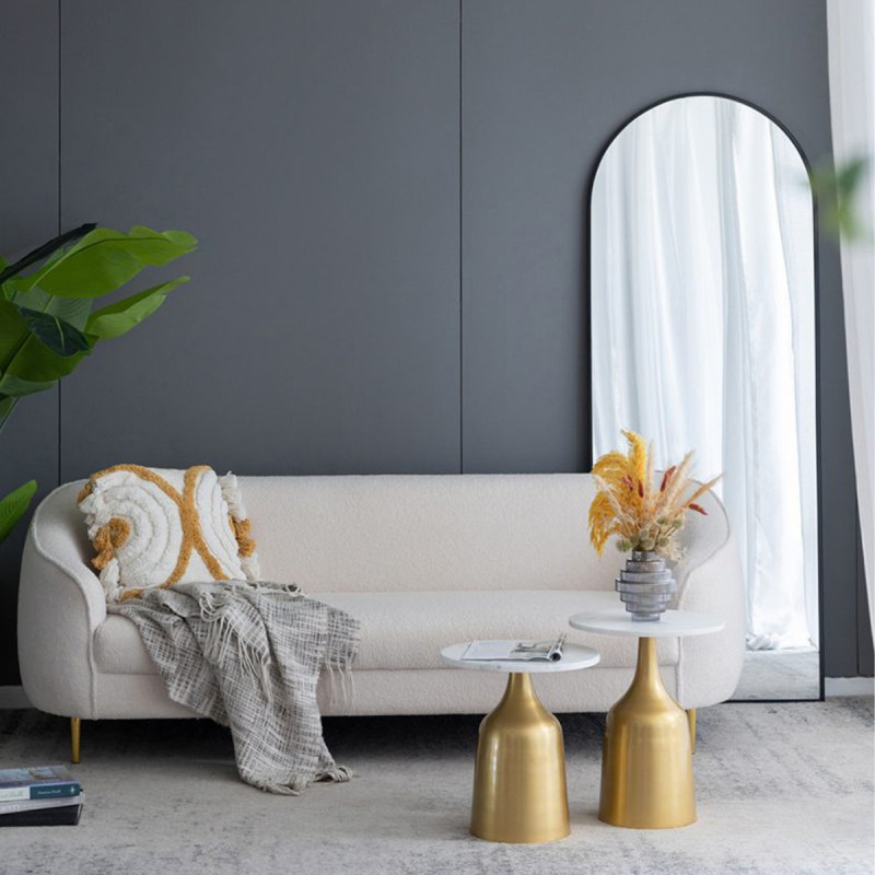 Artekko Artekko Dia Μαύρος Μεταλλικός Καθρέπτης Δαπέδου (71.1x2.5x188)cm 83634-BLAC