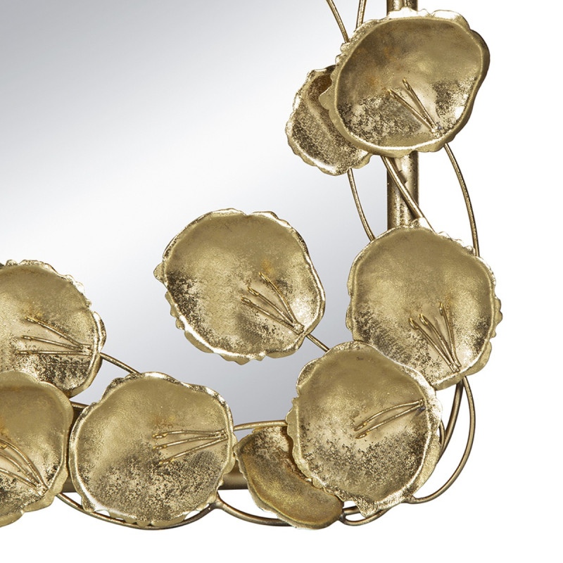 Artekko Artekko Leaf Χρυσός Μεταλλικός Καθρέπτης Τοίχου (79x154.5x7)cm 86337-DS