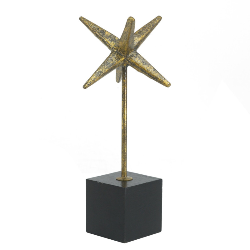 Artekko Artekko Trophy Χρυσό Μεταλλικό Επιτραπέζιο Διακοσμητικό σε Μαύρη Βάση (8x8x32)cm 86695