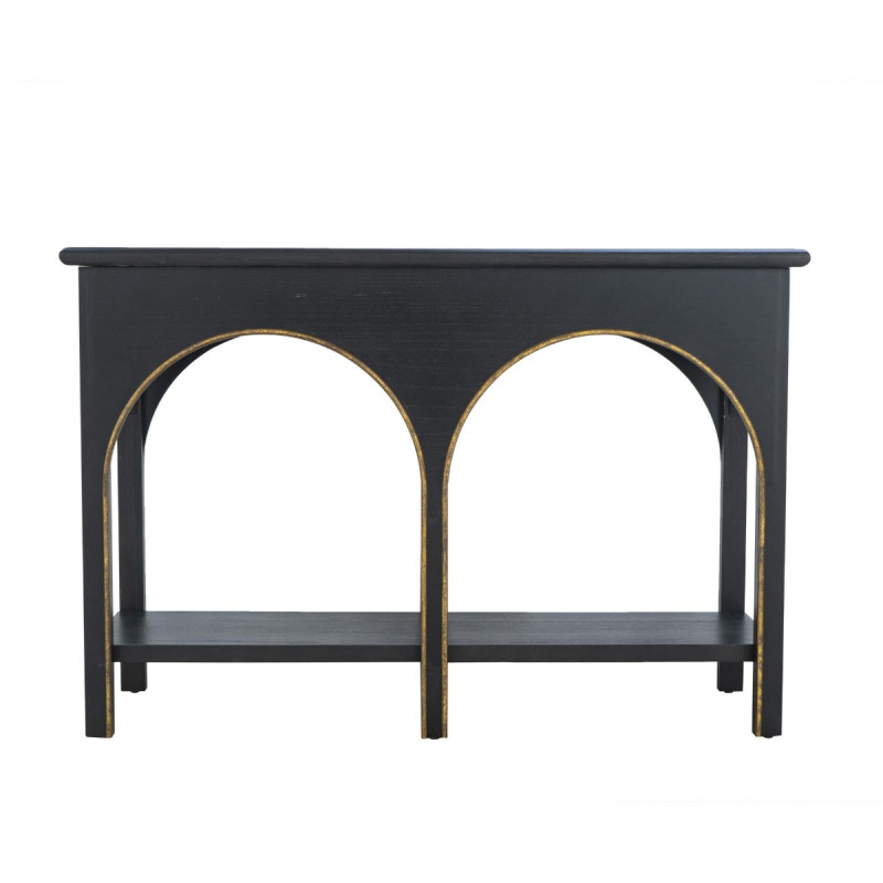 Artekko Artekko Console Μαύρη Κονσόλα από Ξύλο Paulownia με MDF (120x40x81)cm 86707