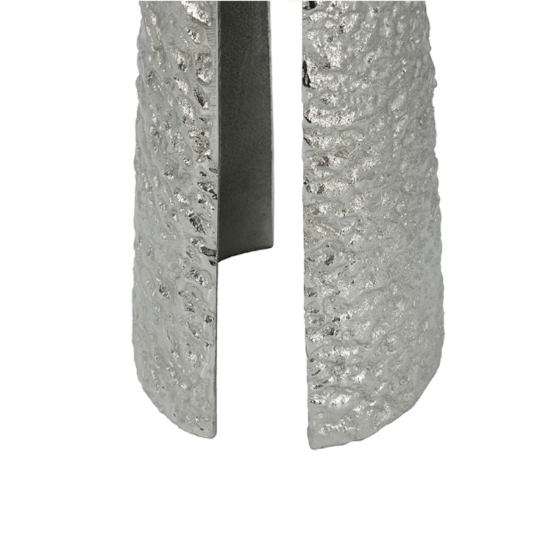 Artekko Artekko Zyla Λευκό Μαρμάριο Βοηθητικό Τραπέζι με Ασημί Μεταλλική Βάση (35x35x60)cm 86866