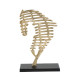 Artekko Artekko Figurine Χρυσό Μεταλλικό Επιτραπέζιο Διακοσμητικό με Φιγούρα Αλόγου (23.5x9.5x35.6)cm 86870